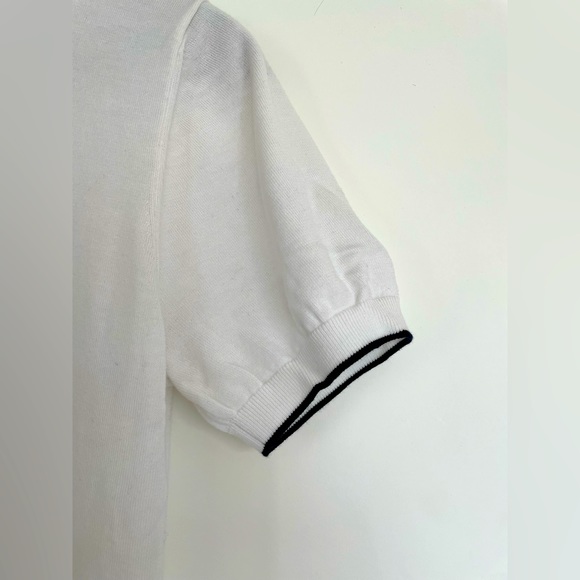 🔥👕 Massimo Dutti White Knit T-Shirt - Picture 4 of 4